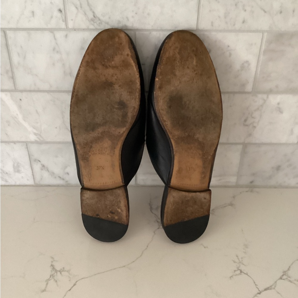 Gucci Princetown Leather Mules, Size 37.5 - Picture 11 of 13